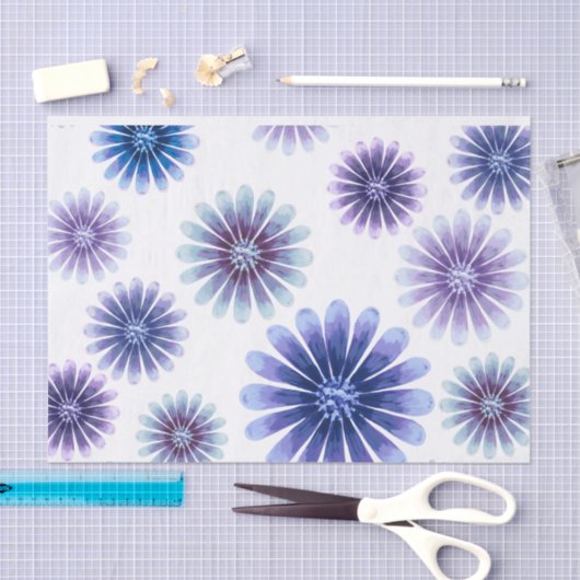 Lavendel Bloemig Tissuepapier (Craft)