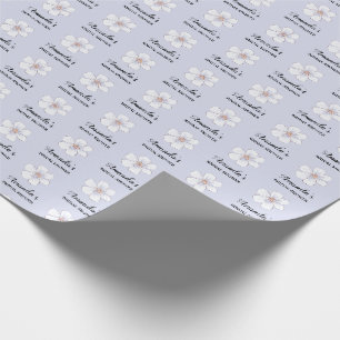 Lavendel Bloemige Bruidsfeest Cadeaupapier