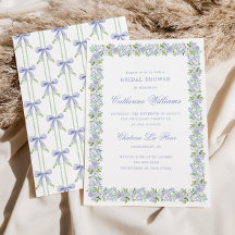 Lavendel Bloemige Preppy Strik Das Bruiloftsshower