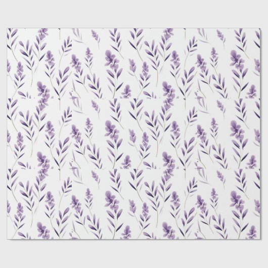 Lavendel Bloemknoppen Thunder_Cove Cadeaupapier (Vlak)