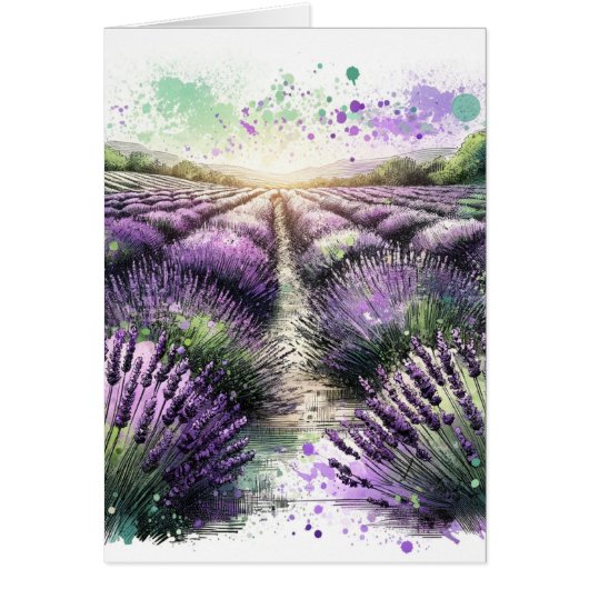 Lavendel Bloesem Sereniteit (Voorkant)