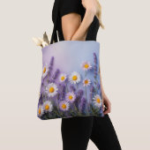 Lavendel Bloom & Daisy Delight Bag Draagtas (Dichtbij)