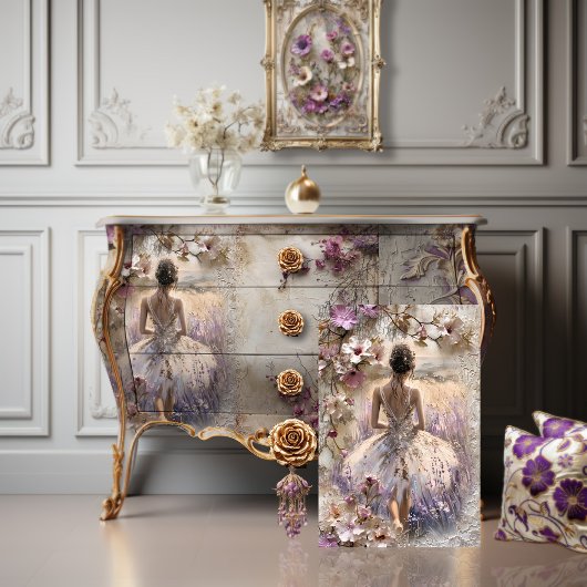 Lavendel Blooms, Ballerina's rug, Fantasy Tissuepapier