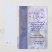 Lavendel Blue Spring Roos Floral Verjaardag Kaart (Voorkant / Achterkant)