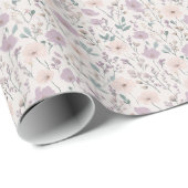 Lavendel & Blush Weide Cadeaupapier (Rol Hoek)