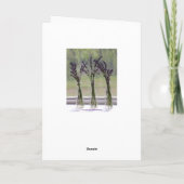 Lavendel boeketten gelukkige verjaardag kaart (Achterkant)