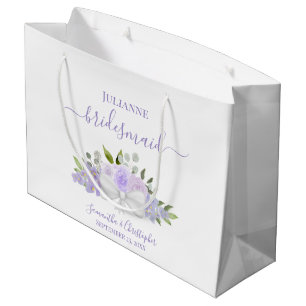 Lavendel Boho Rozen & Bloesems Trouw Bruidsmeisje Groot Cadeauzakje