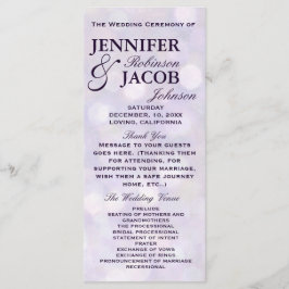 Lavendel Bokeh hoogtepunten bruiloft programma