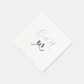 lavendel boog bruiloft servet (Hoek)