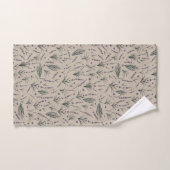 Lavendel Botanisch Patroon Handdoek (Handdoek)