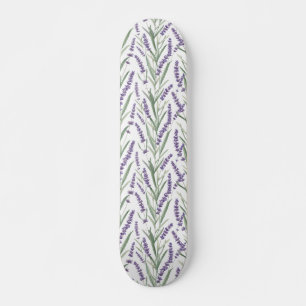 Lavendel botanisch patroon skateboard