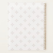 Lavendel Botanische Mason Jar Monogram Planner (Achterkant)