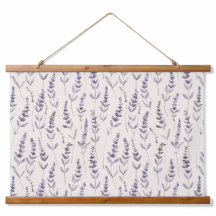 Lavendel Botanische Wandtapijt – Vintage Bloemen