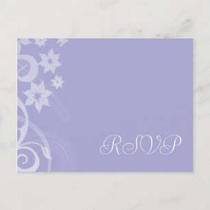 Lavendel Branch Wedding RSVP Briefkaarten