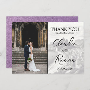 Lavendel Brazilië Paspoort Bedankkaart