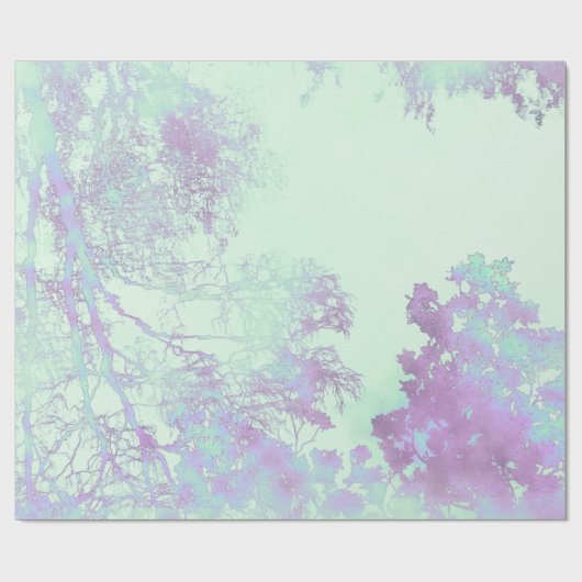 Lavendel Breedblad Mist Cadeaupapier (Vlak)