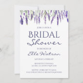 Lavendel Bruids Douche Uitnodiging, bruiloft Kaart (Voorkant)