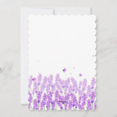 Lavendel Bruiloft Bewaar de Datumkaart Feestdagenkaart (Achterkant)