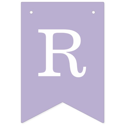 Lavendel bruiloft eenvoudige Paarse bruid & bruide Vlaggetjes (Tweede vlag)