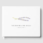 Lavendel bruiloft gast boek ideeën (Voorkant)