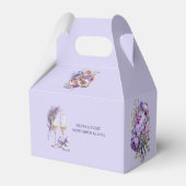 Lavendel bruiloft gunst doos bedankdoosjes (Achterkant)