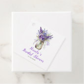 Lavendel bruiloft in een weckpot bedankjes labels (In situ)