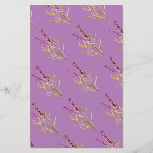  lavendel - bruiloft programma papier blad (Achterkant)