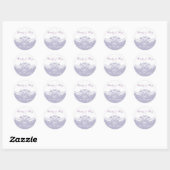 Lavendel bruiloft stickers (Vel)