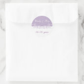 Lavendel bruiloft stickers (Tas)