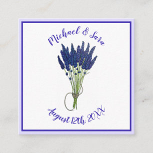 Lavendel Bunch Bloem Bloemen Bruiloft Vrijgezellen Informatiekaartje