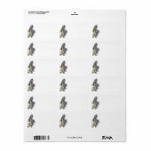 Lavendel Bunch Leeg Adreslabel Etiket (Full Sheet)