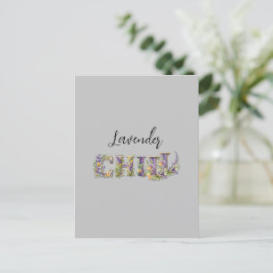 Lavendel Chill Briefkaart