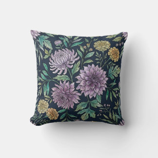 Lavendel Chrysanthemum Bloemenkussen Kussen