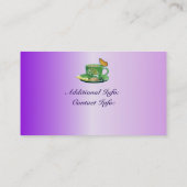 Lavendel Coffee Cup Visitekaartje (Achterkant)