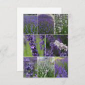 Lavendel Collage 2 Notitiekaartje (Voorkant / Achterkant)