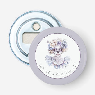 Lavendel Crème Bloem Meisje Eigen Soort Mooi Button Flesopener