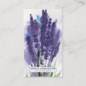 Lavendel Custom QR Code Scannable Farmers Market Visitekaartje (Voorkant)