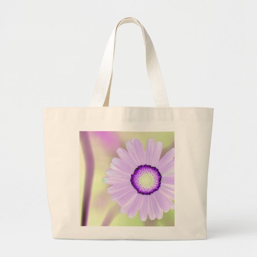 Lavendel Daisy Canvas tas (Voorkant)