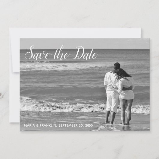 Lavendel Damask Save the Date Kaart (Voorkant)