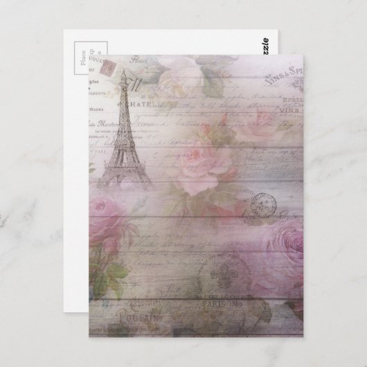 Lavendel Decoupage Briefkaart (Voorkant / Achterkant)