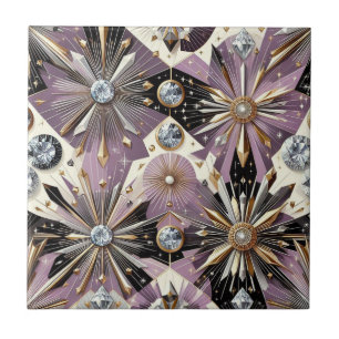 Lavendel Diamant Mid Century Modern Tegeltje