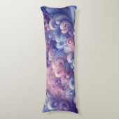 Lavendel Dreams Pastel Swirl Pattern Lichaamskussen (Voorkant Verticaal)