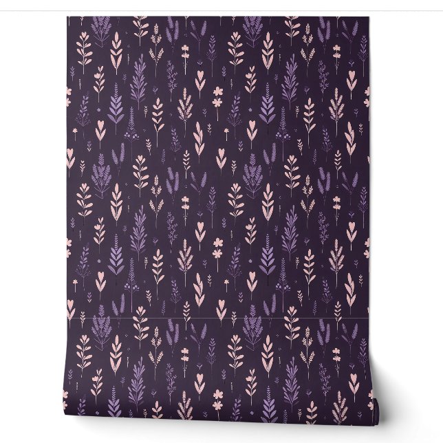 Lavendel Dreams Patroon Behang (Afrollen)
