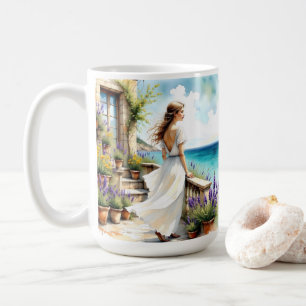 Lavendel Dromen aan de Zee Koffiemok