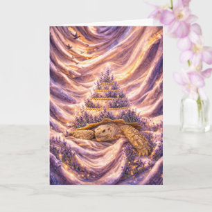 Lavendel Droom Verjaardagstaart Sulcata landschild Kaart
