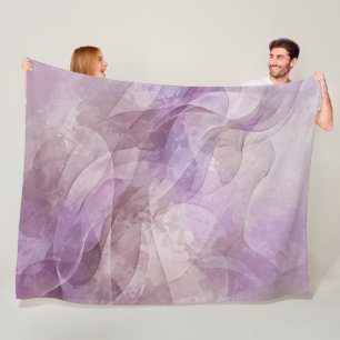 Lavendel Droomachtige Werveling Lila Mauve Lavende Fleece Deken