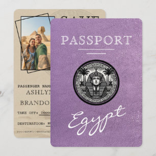 Lavendel Egypte Paspoort Trouw Save the Date