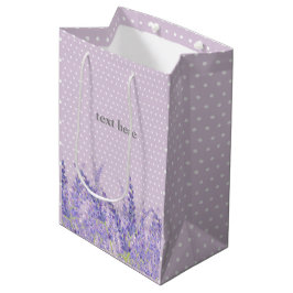 lavendel, elegant, modern, trendy, floraal, paars medium cadeauzakje