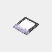 lavendel, elegant, modern, trendy, floraal, paars post-it® notes (Schuin)
