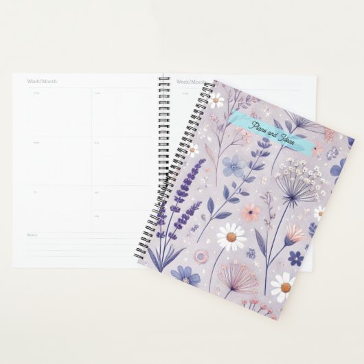 Lavendel en bloemstengels planner (Display)